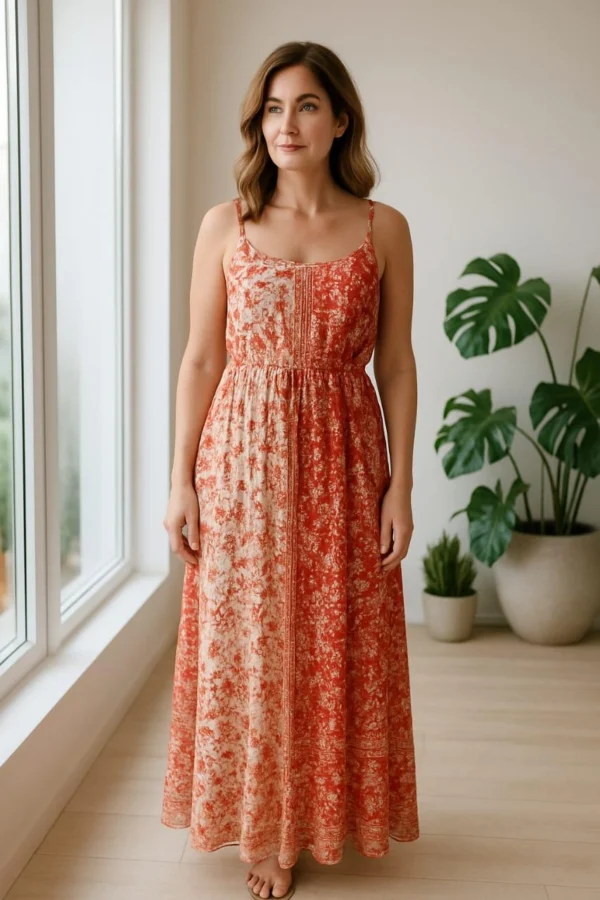 vestido viscose